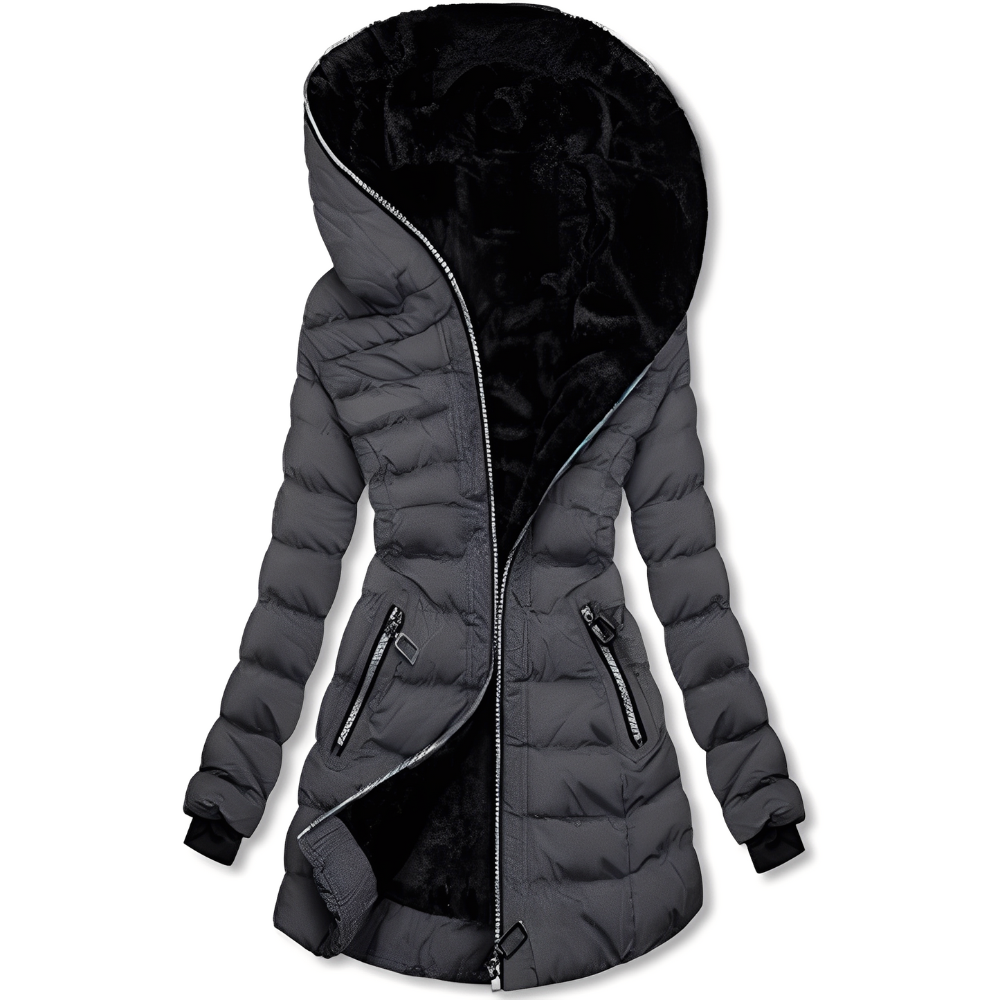 Jasmine - Moderne Winterjacke mit Kapuze für Damen