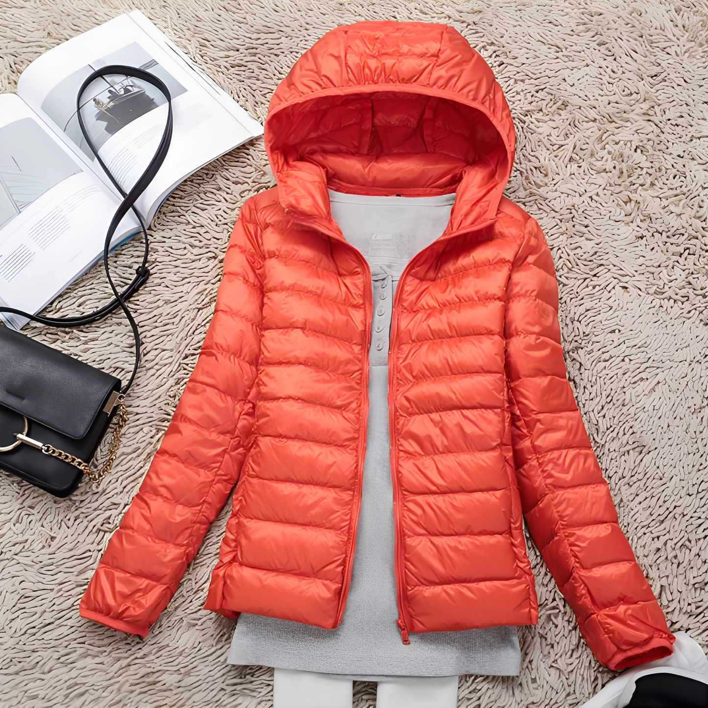 Lyndsay - Lässige, schmale Daunenjacke für Damen