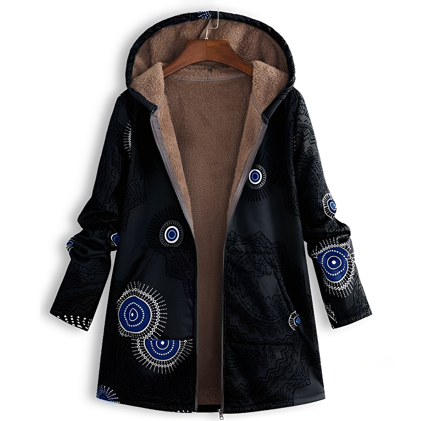 Olyvia - Vintage-Jacke mit Muster für Damen