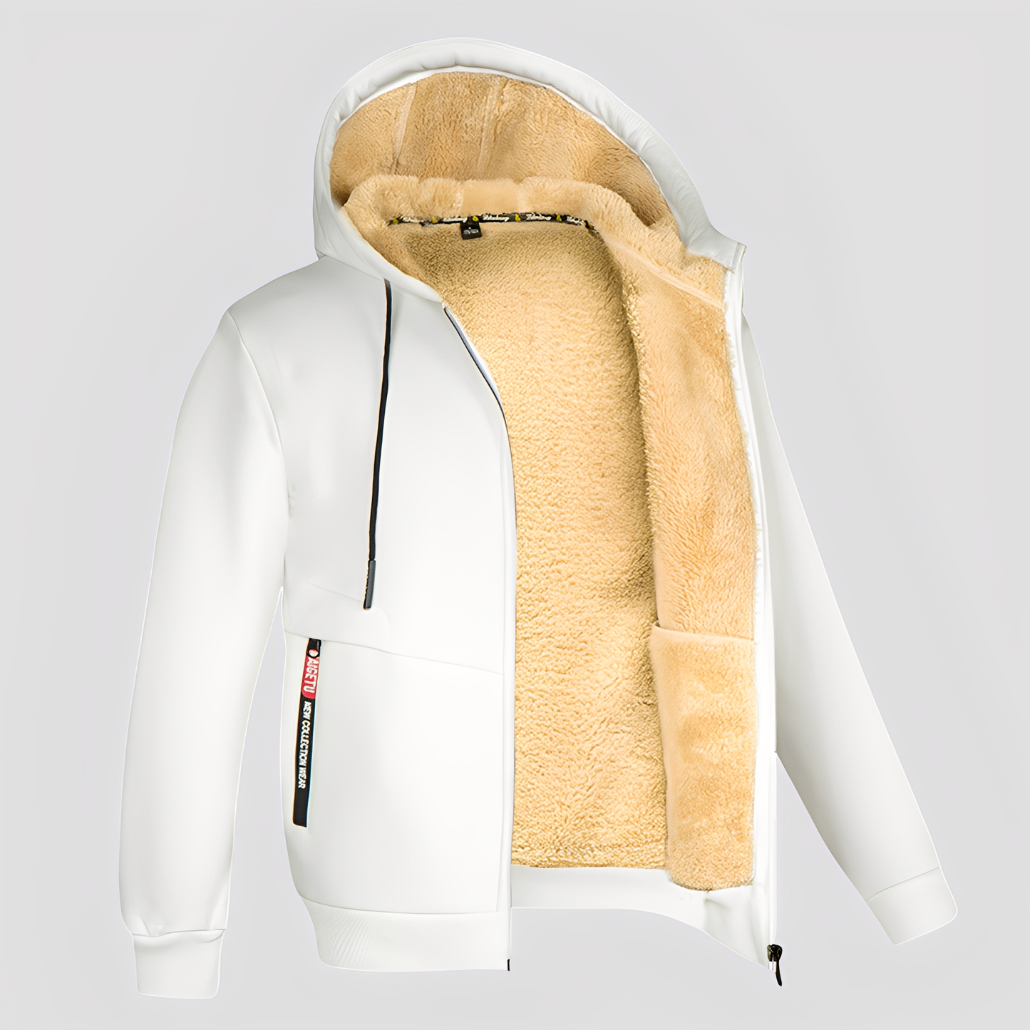 Waldo - Schlichter, mit Fleece gefütterter Hoodie für Herren
