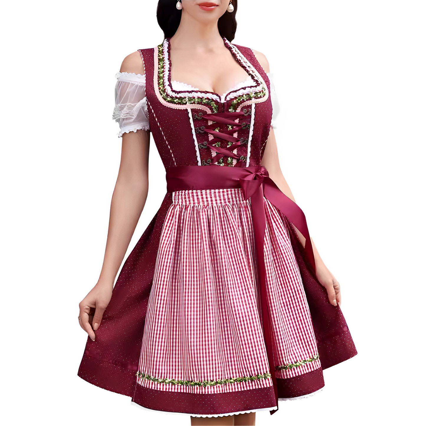 Ericka - Stilvolles, sexy Oktoberfest-Mini-Dirndlkleid für Damen