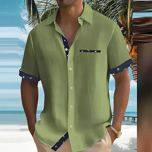Flavus - Schickes Herren-Sommerhemd Kurzarm