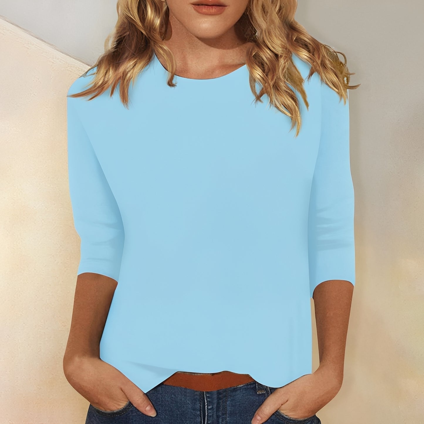 Louisa - Lässiges, schlichtes Langarmshirt für Damen