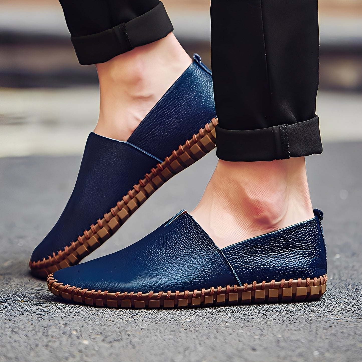 Neville - Stilvolle Leder-Slipper für Herren