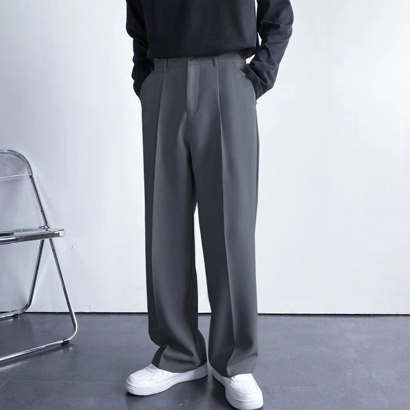 Caleb - Elegante, locker sitzende, gerade geschnittene Hose für Herren