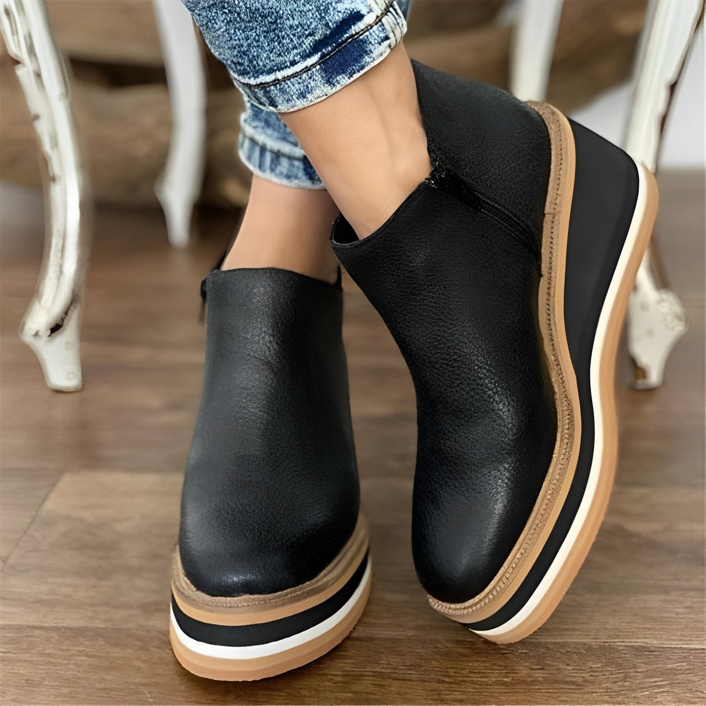Leilah - Stiefeletten mit seitlichem Reißverschluss für Damen