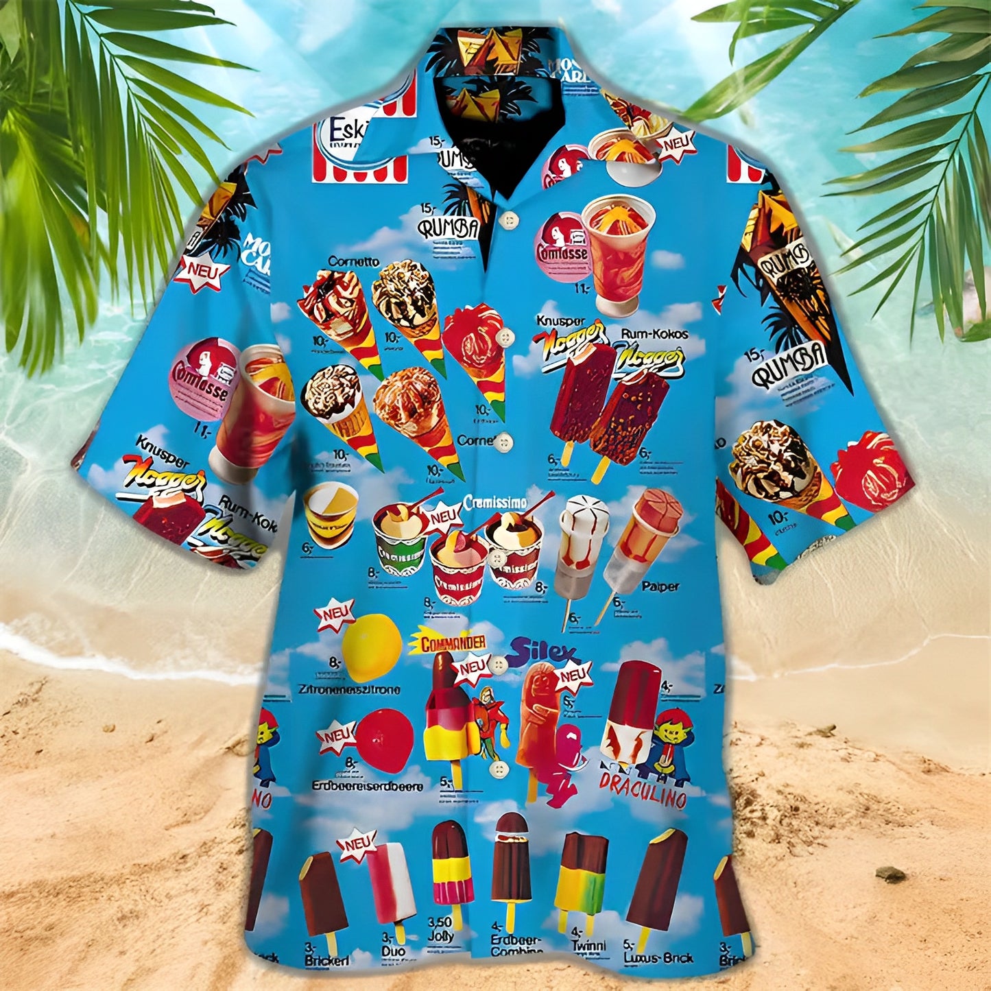 Paul - Bequemes Sommerhemd mit Print für Herren