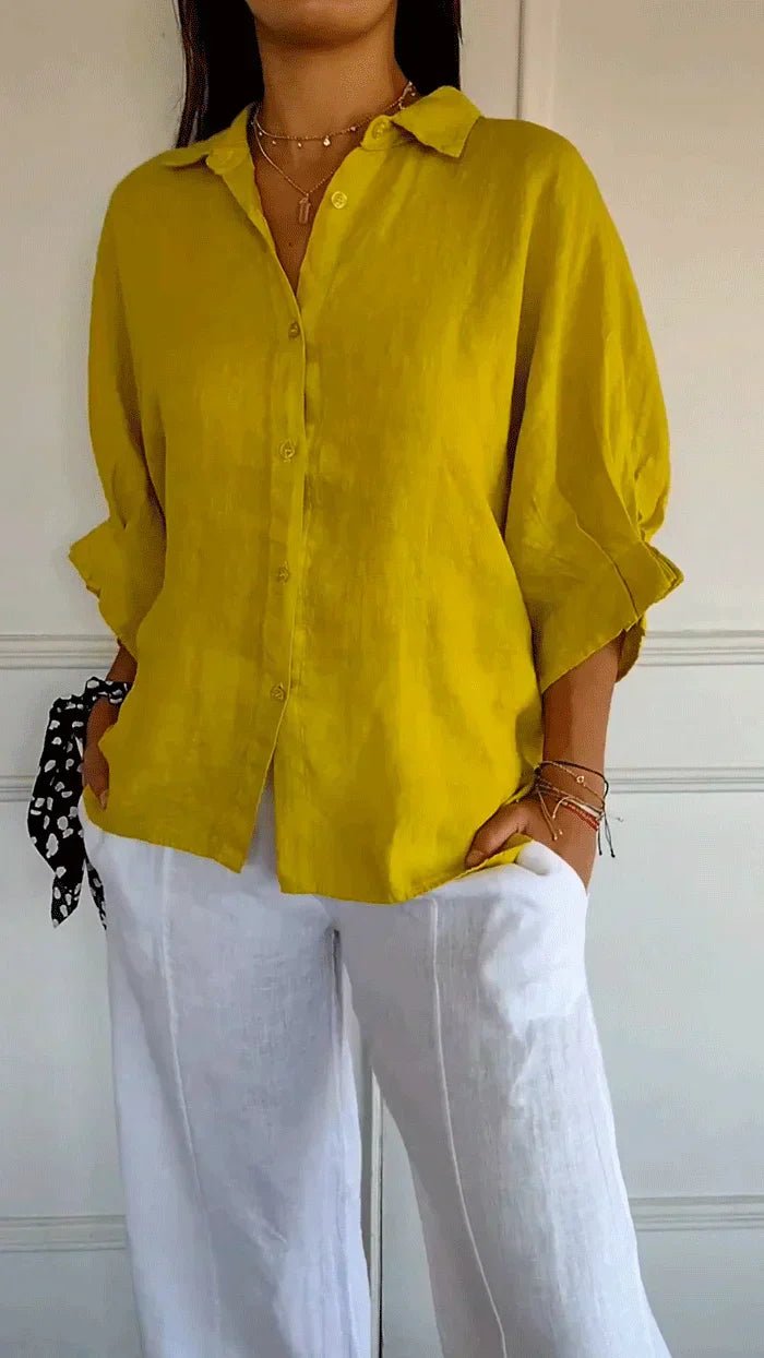 Madison - Zeitlos elegante Bluse mit Knopfleiste
