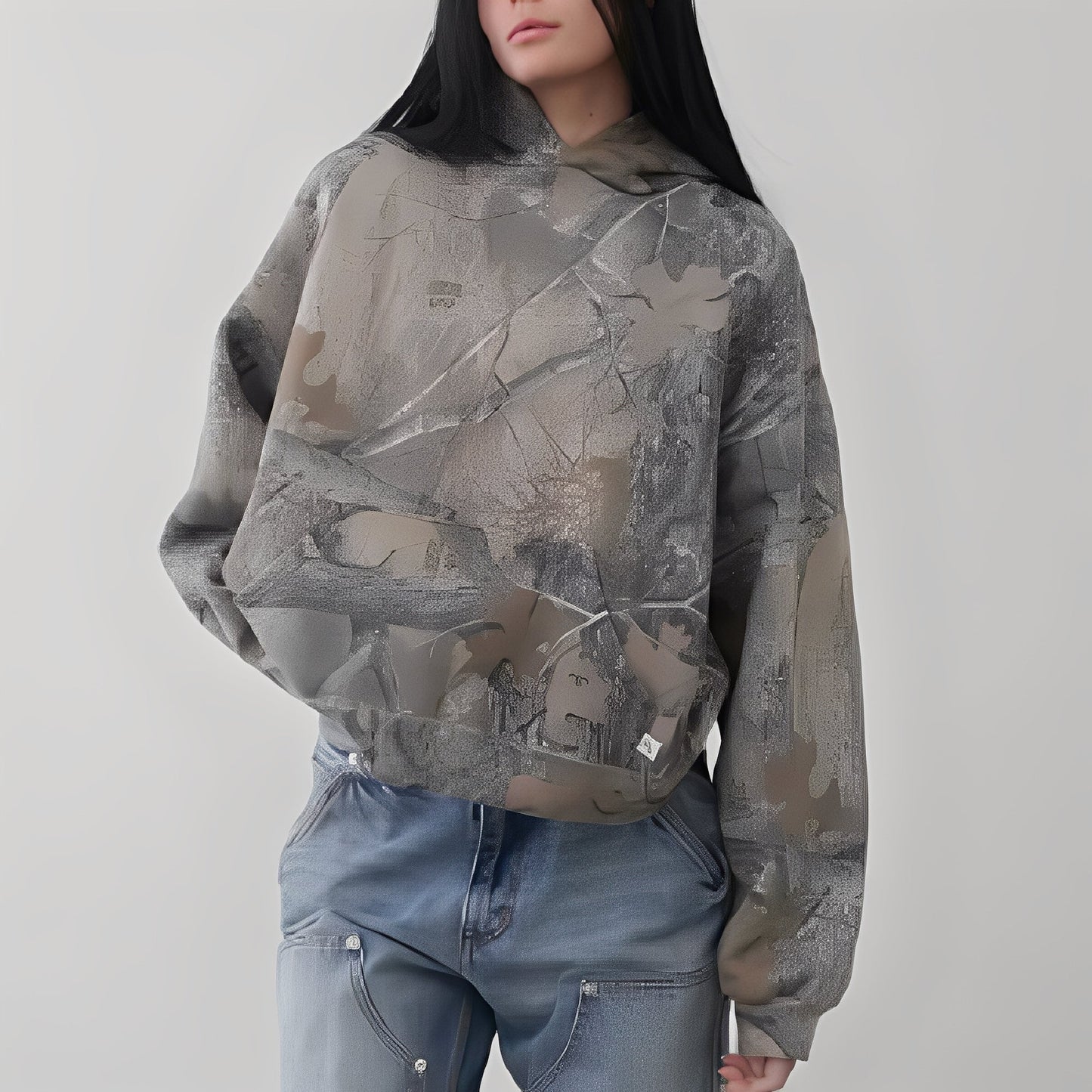 Anya - Bequemer Hoodie im Tarnlook