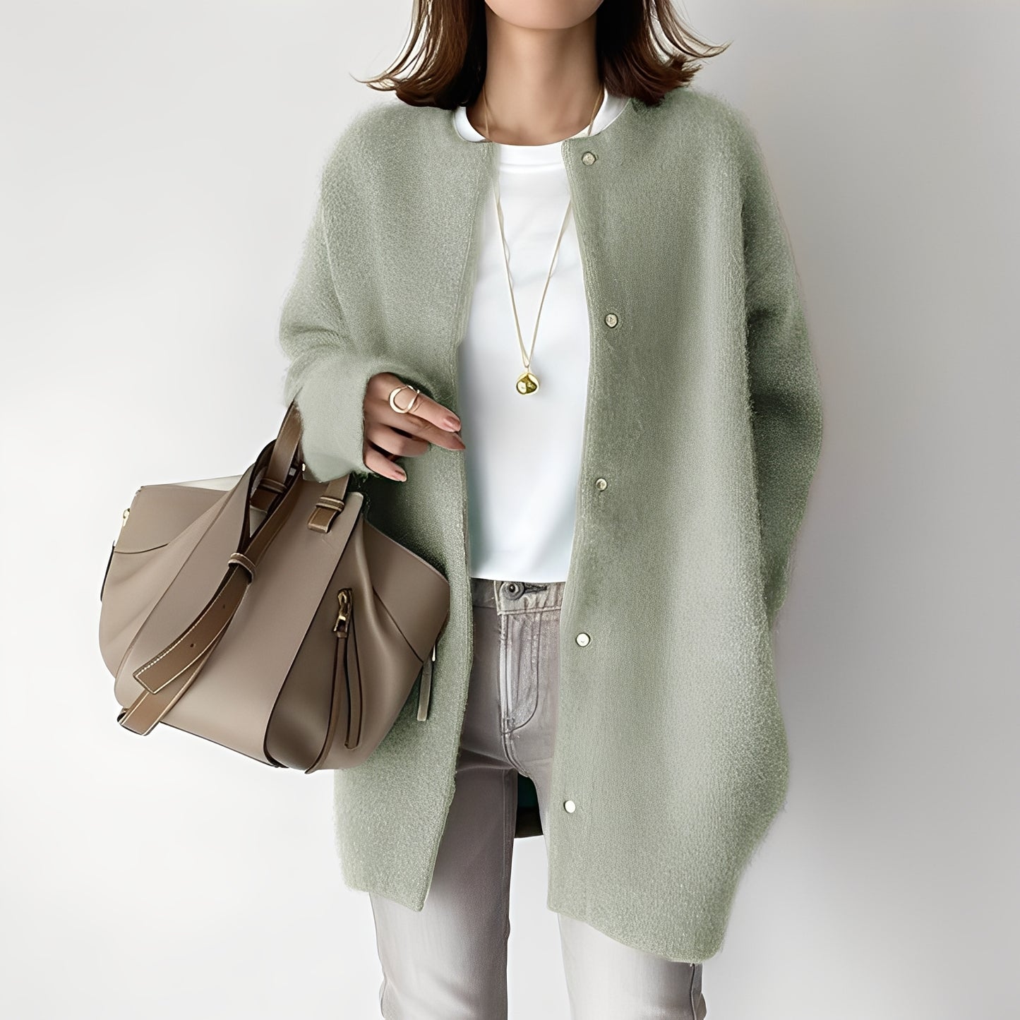 Dahlia - Stilvoller, locker sitzender Cardigan für Damen