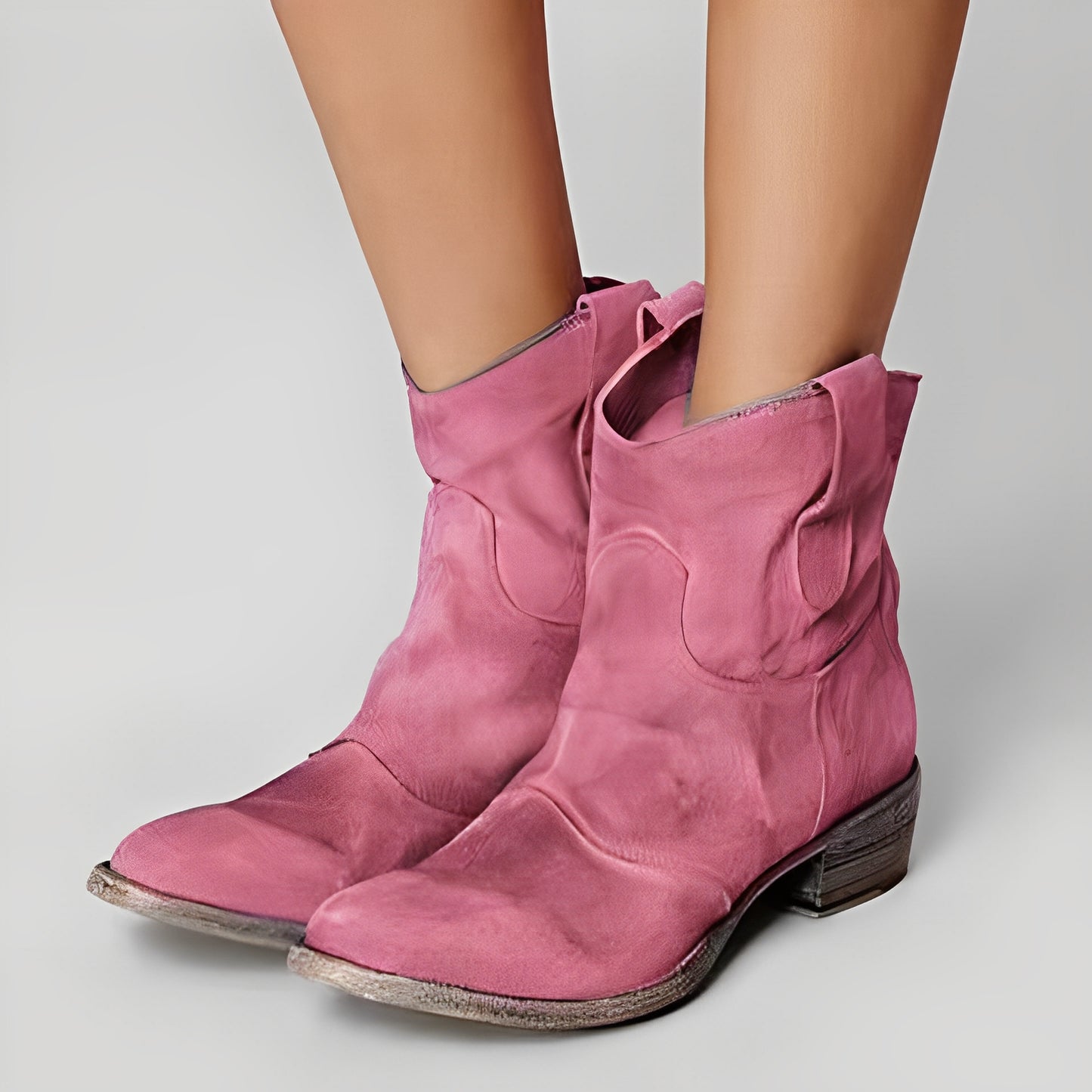 Margaret - Lässige Lederstiefeletten für Damen