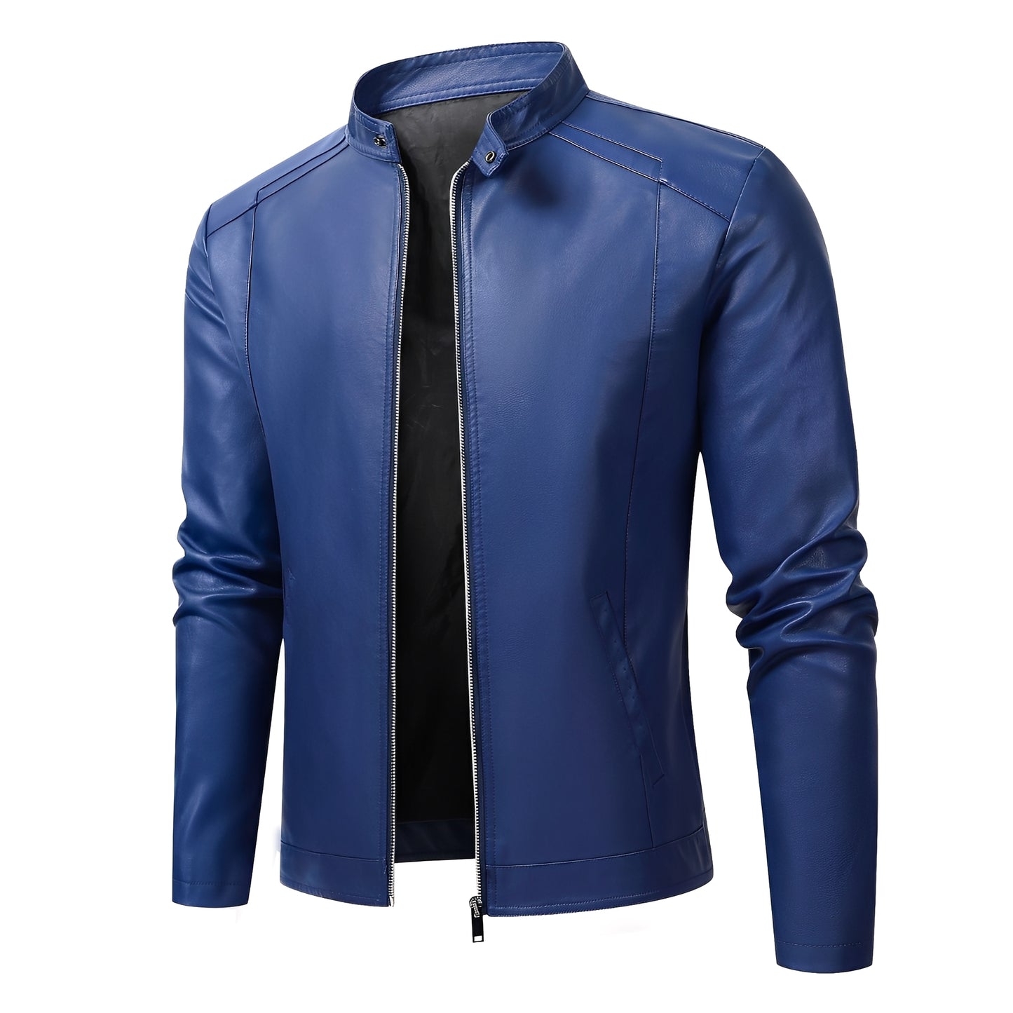 Theodore - Robuste, schmal geschnittene Lederjacke für Herren