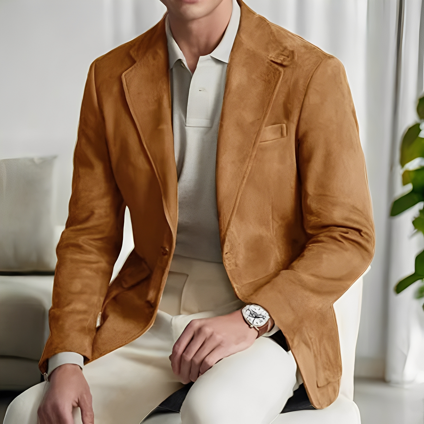 Martin - Eleganter Anzugblazer mit Knopf für Herren