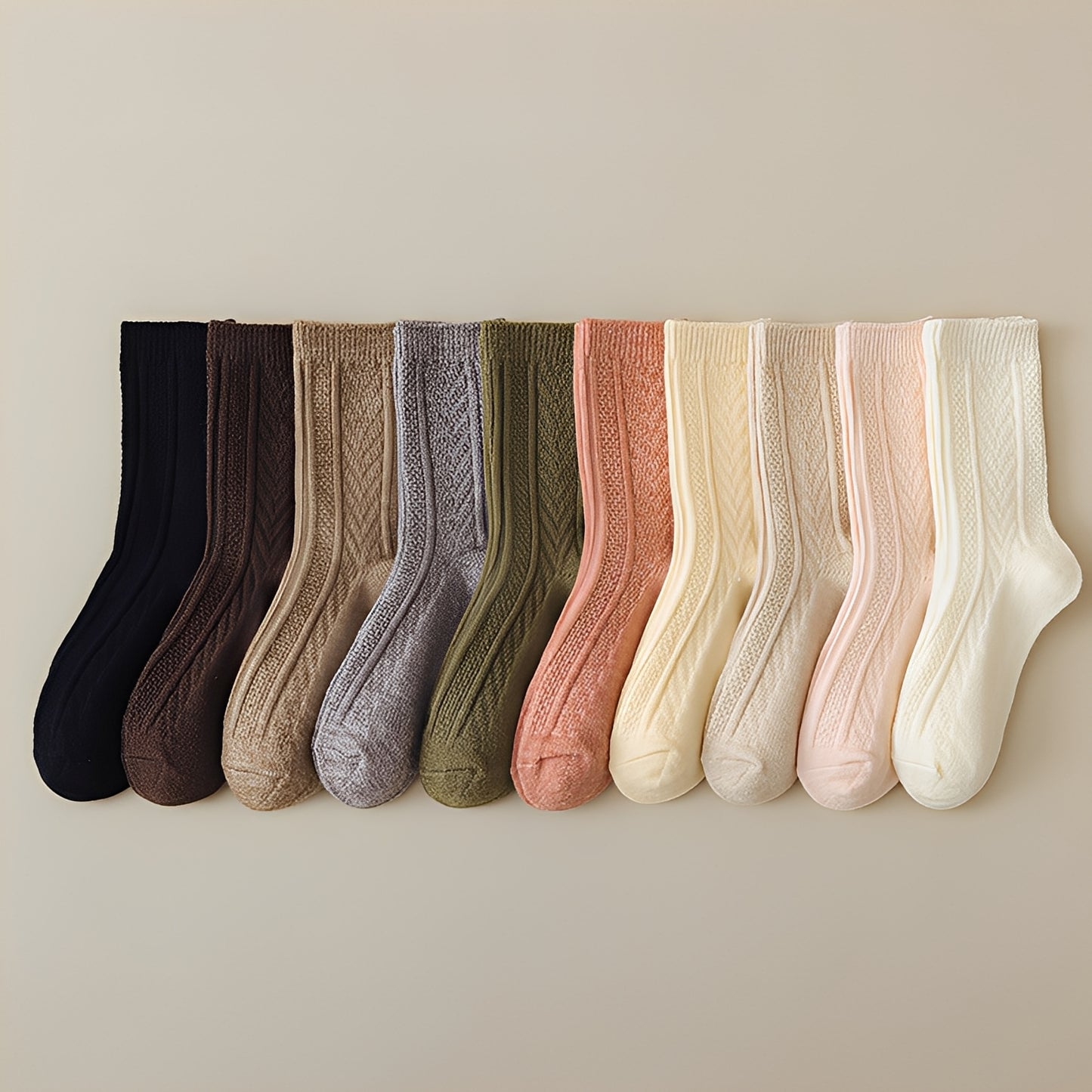 Marcelyn - Stilvolle, dicke, warme Wollsocken für Damen