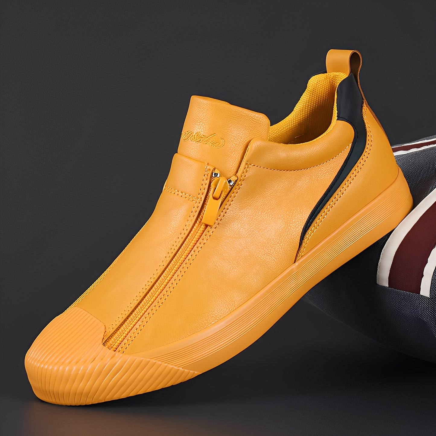 Jerred - Moderne Lederschuhe mit Reißverschluss für Herren