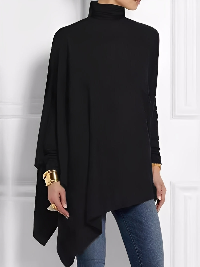 Kalysta - Stilvolles asymmetrisches Fleece-Oberteil für Damen