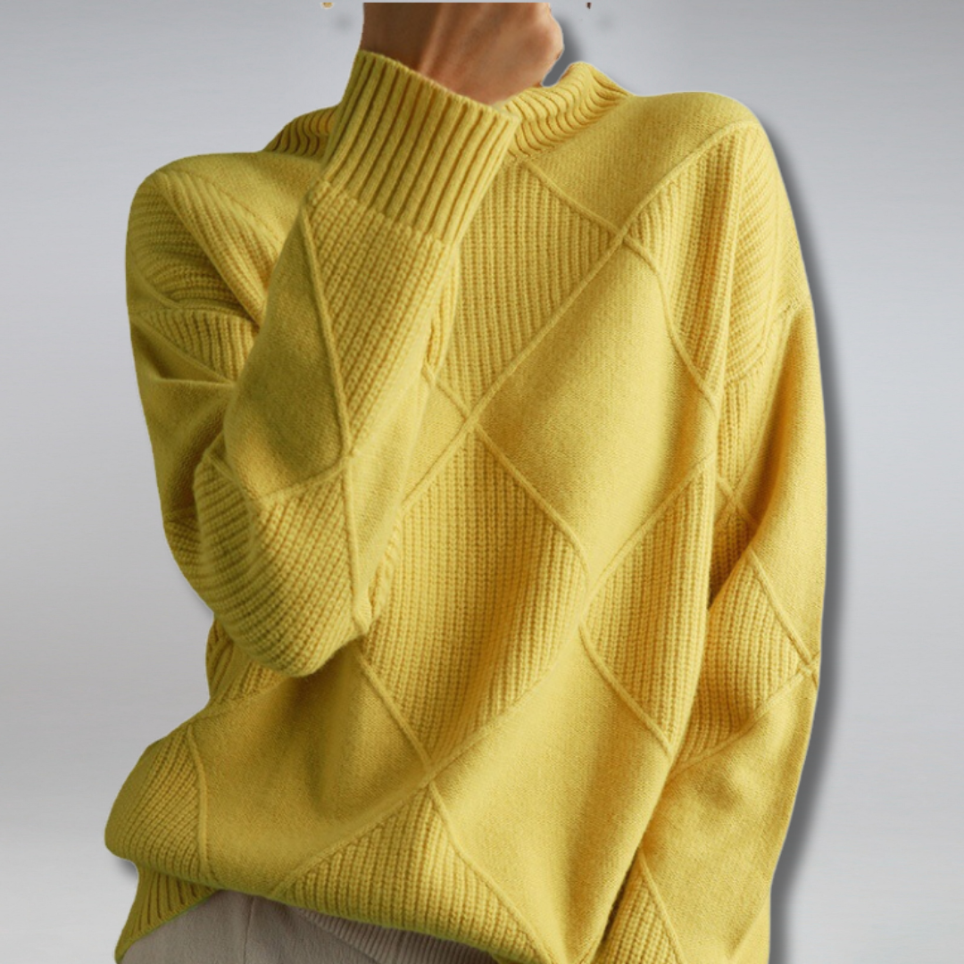 Ashlie - Gemütlicher, warmer Rollkragenpullover für Damen