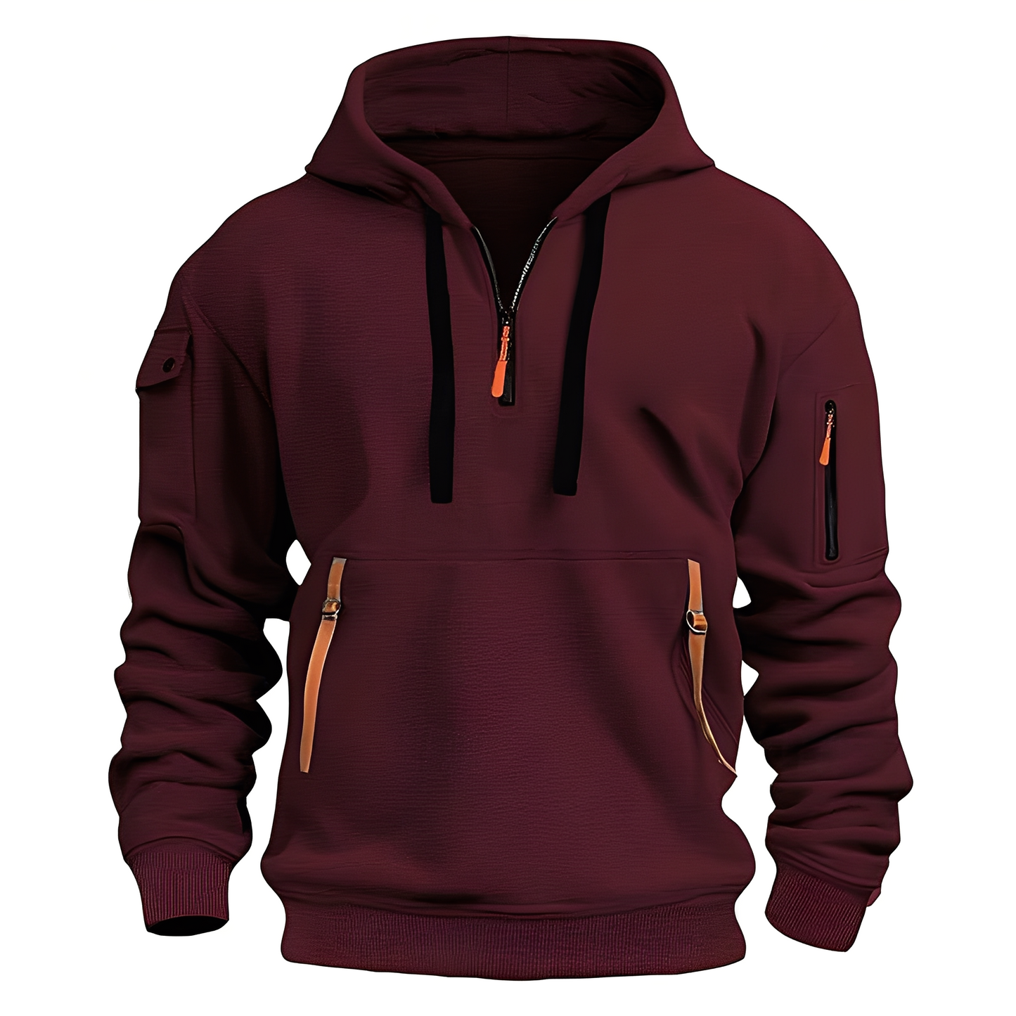 Cornell - Lässiger, lockerer Hoodie mit Reißverschluss für Herren
