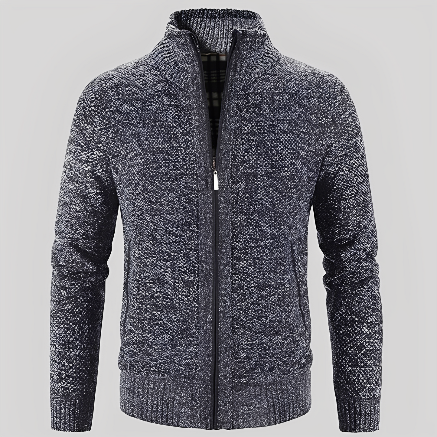 Kelvin - Schlichte Strickjacke mit Reißverschluss für Herren