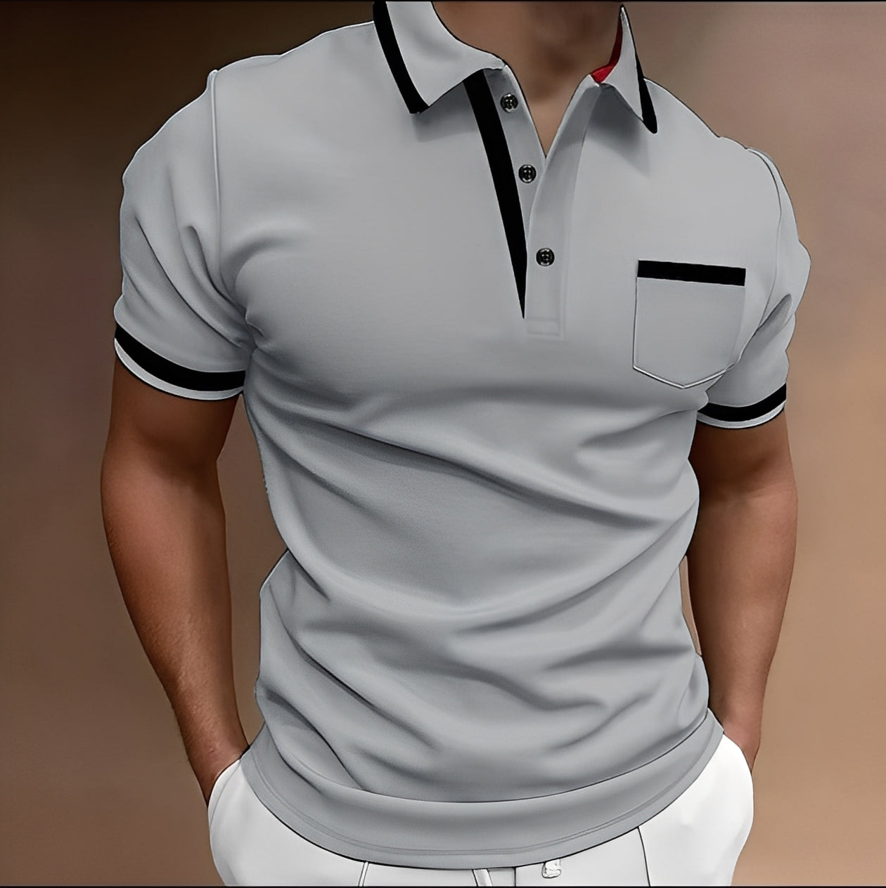 Alijah - Stilvolles, tailliertes Poloshirt für Herren