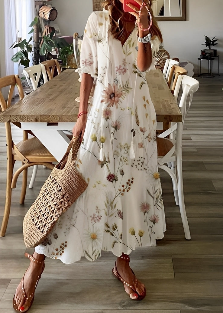 Georgina - A-Linien-Kleid mit Blumenmuster für Damen