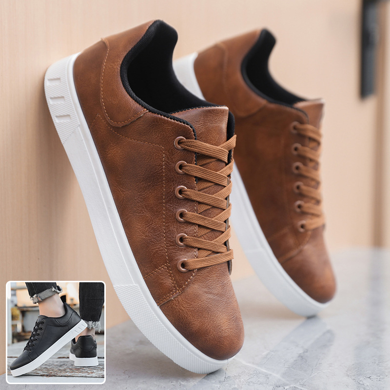 Randall - Stilvolle, flache Lederschuhe für Herren
