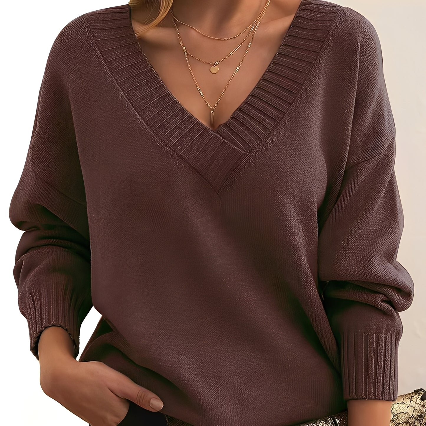 Merideth - Einfacher, vielseitiger Pullover für Damen