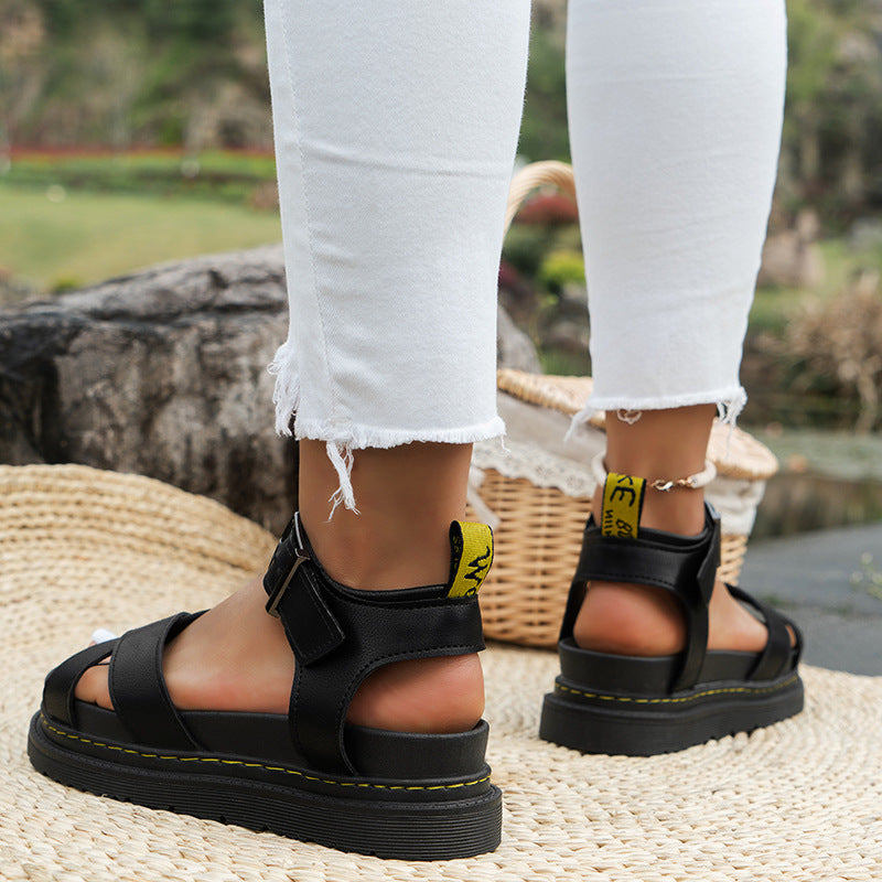 Laurelle - Stilvolle römische Sport-Sandalen mit Schnalle für Damen
