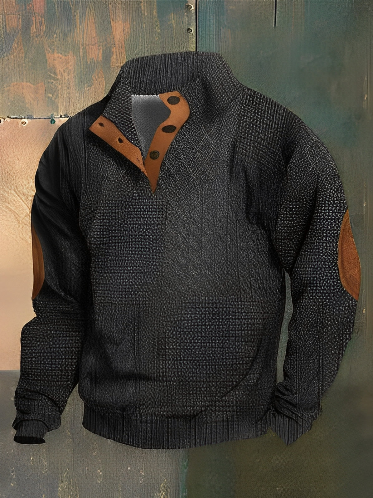Hugh - Retro-Strickpullover mit Rollkragen aus Kaschmir für Herren