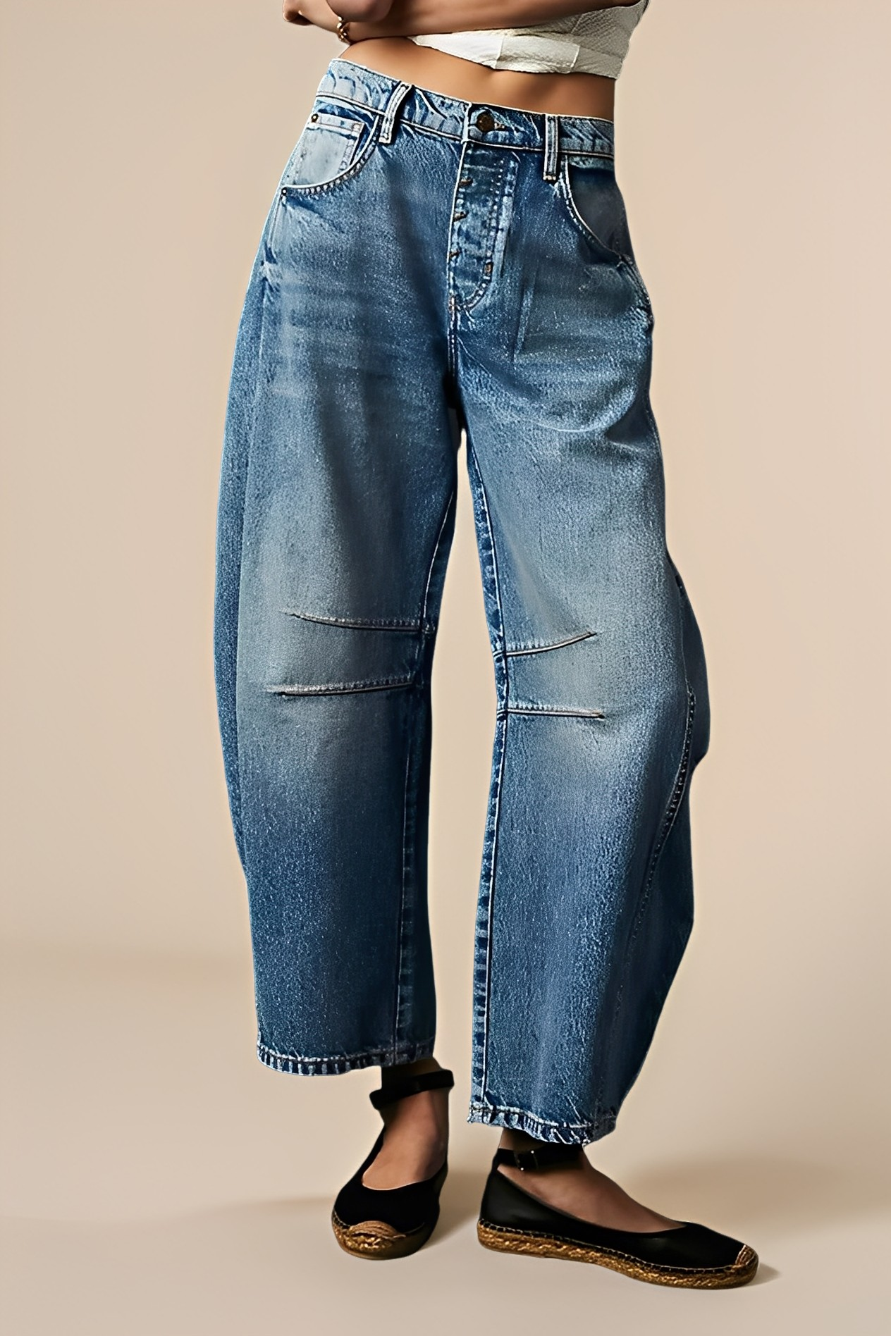 Jocelyn - Lässige, weit geschnittene Jeans für Damen
