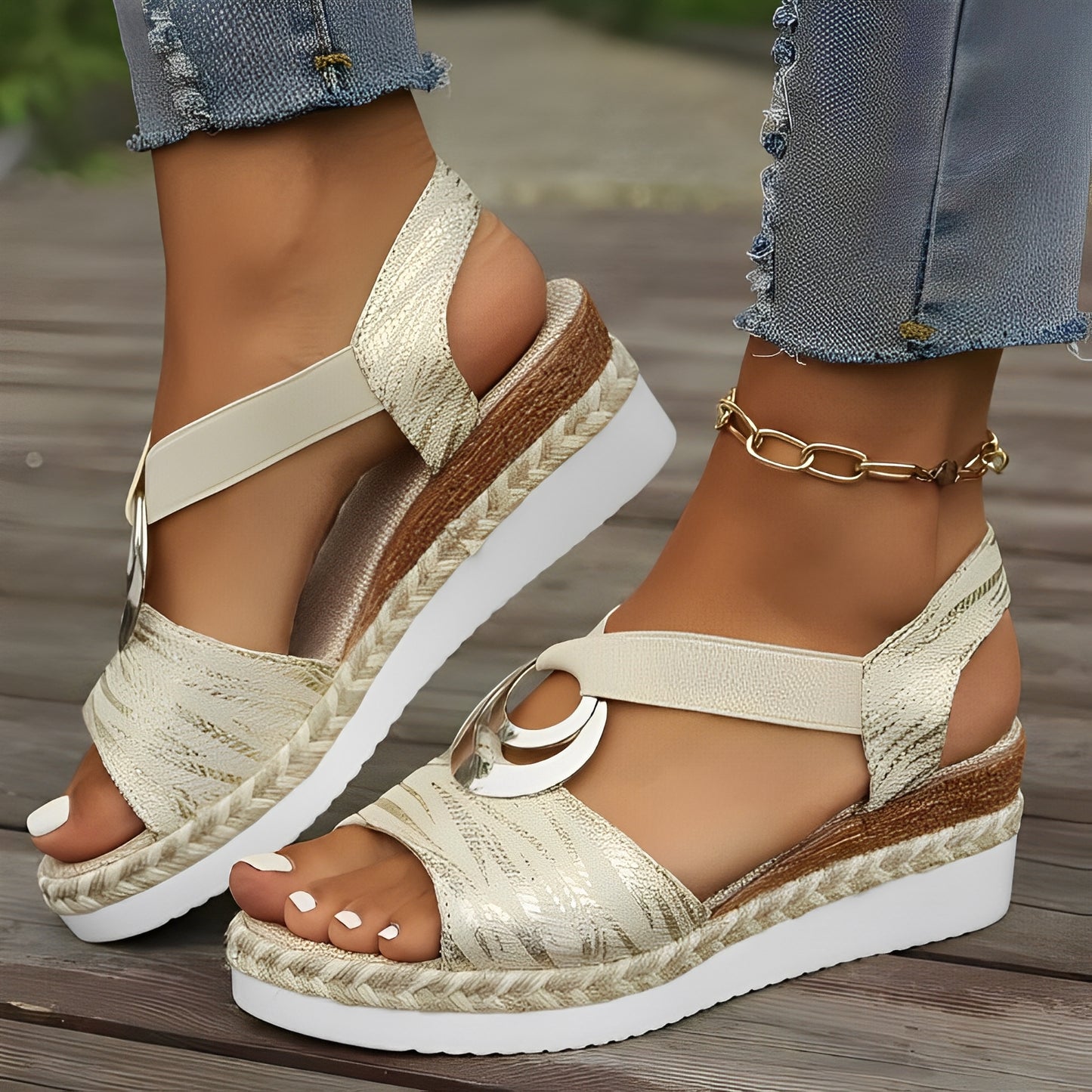 Mellony - Stilvolle Keilabsatzsandalen für Damen