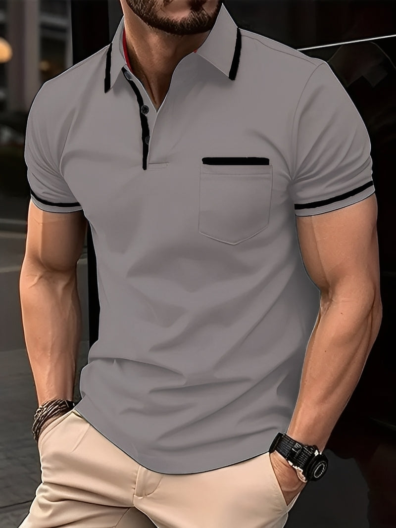 Garrick - Lässiges Poloshirt mit Tasche für Herren