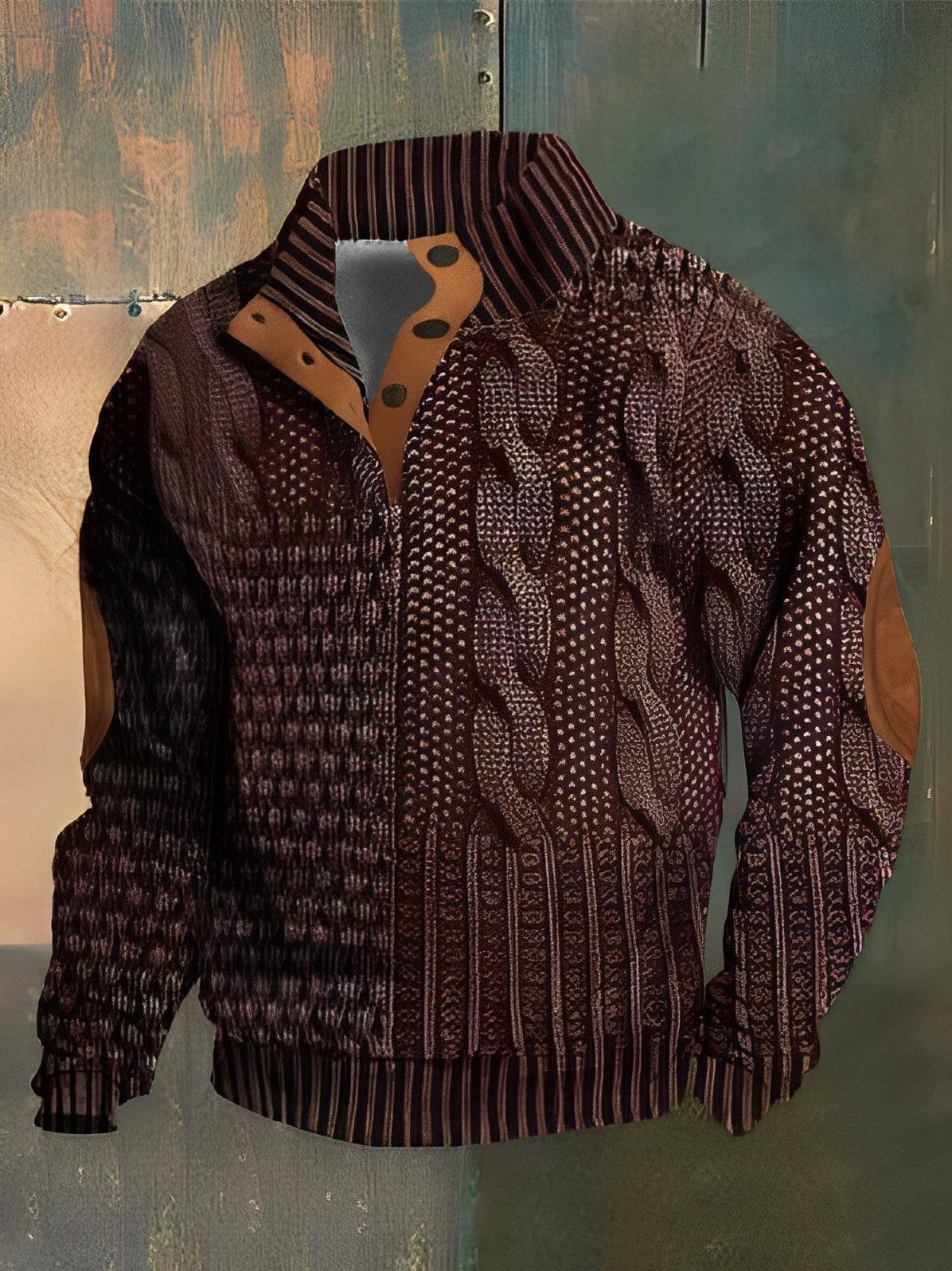 Hugh - Retro-Strickpullover mit Rollkragen aus Kaschmir für Herren