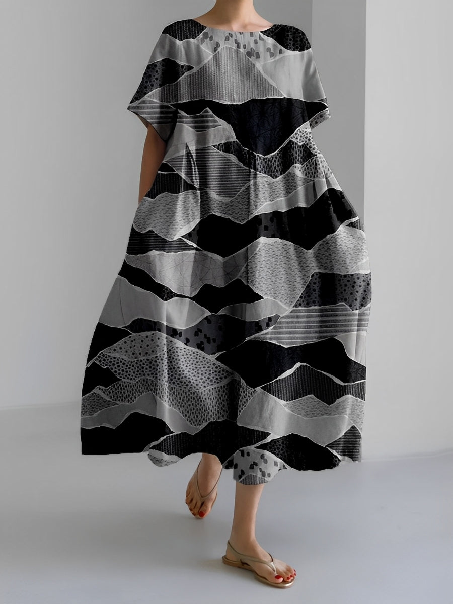 Xavia - Lässiges, lockeres Kleid mit Print für Damen