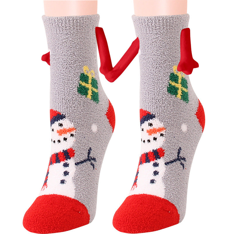 Cailin - Stilvolle Weihnachts-Fleece-Socken für Damen