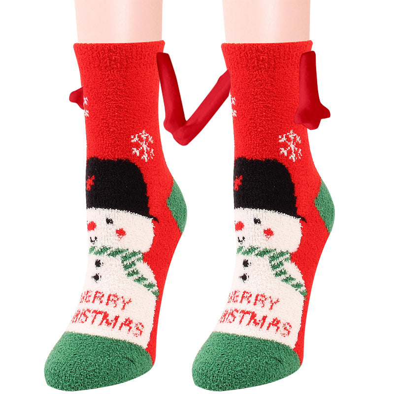 Cailin - Stilvolle Weihnachts-Fleece-Socken für Damen