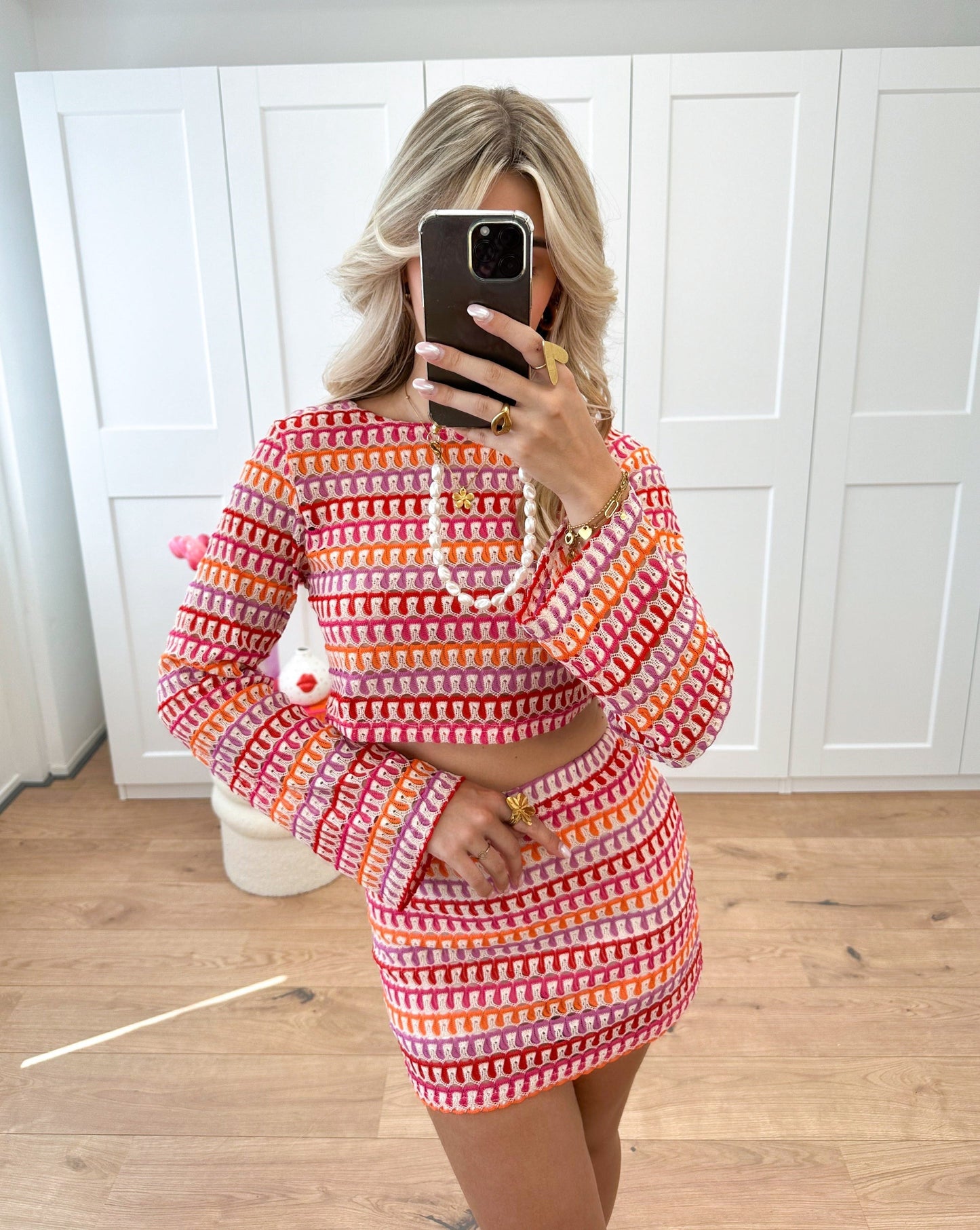 Giada – Set Crop Top und Minirock