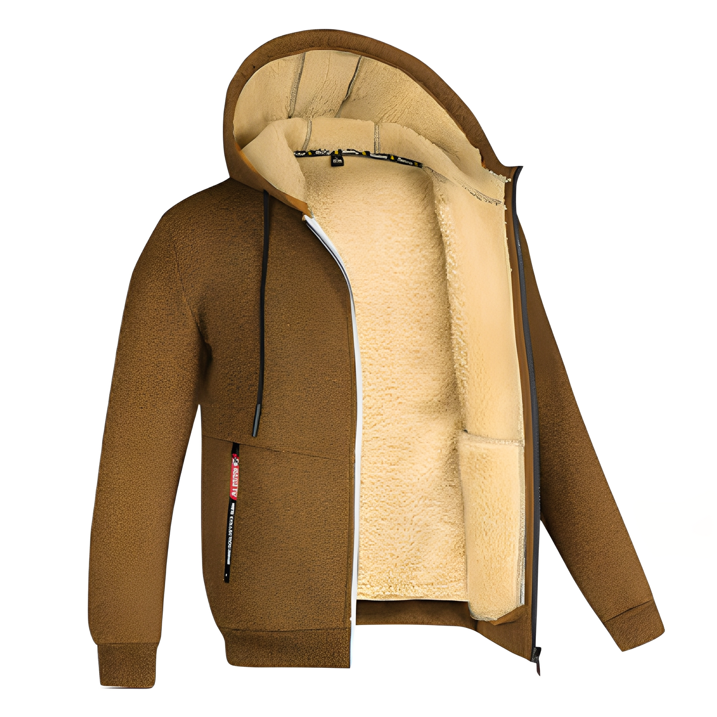 Davin - Lässige Fleecejacke mit Kapuze für Herren
