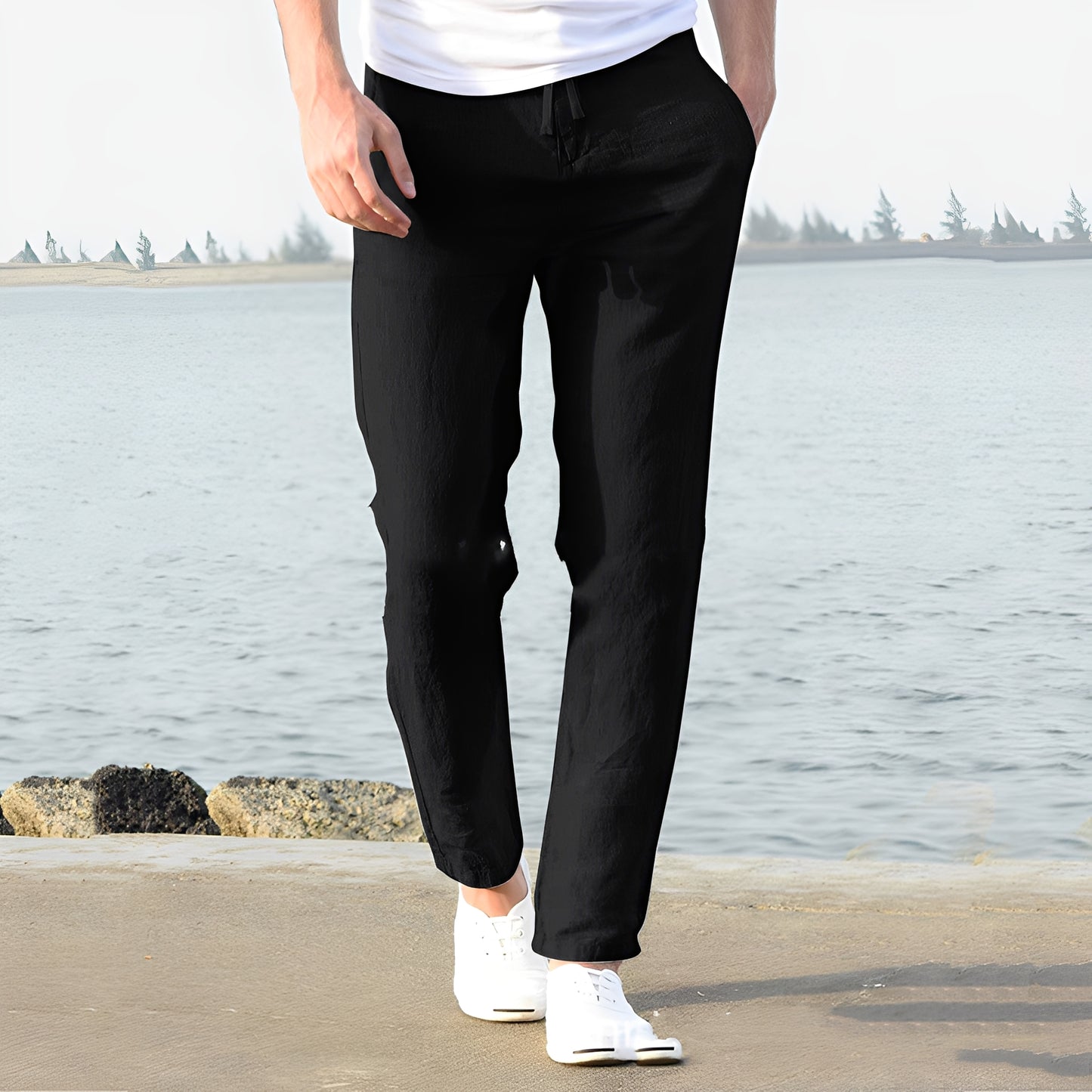 Domenic - Bequeme Leinenhose für Herren