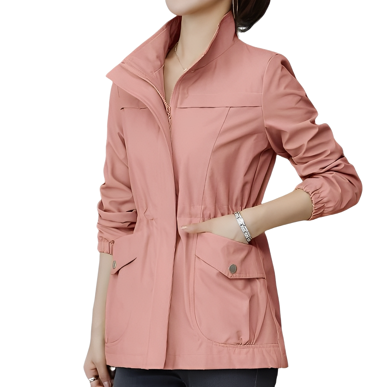 Gwenda - Stilvolle Jacke mit verstellbarer Taille für Damen