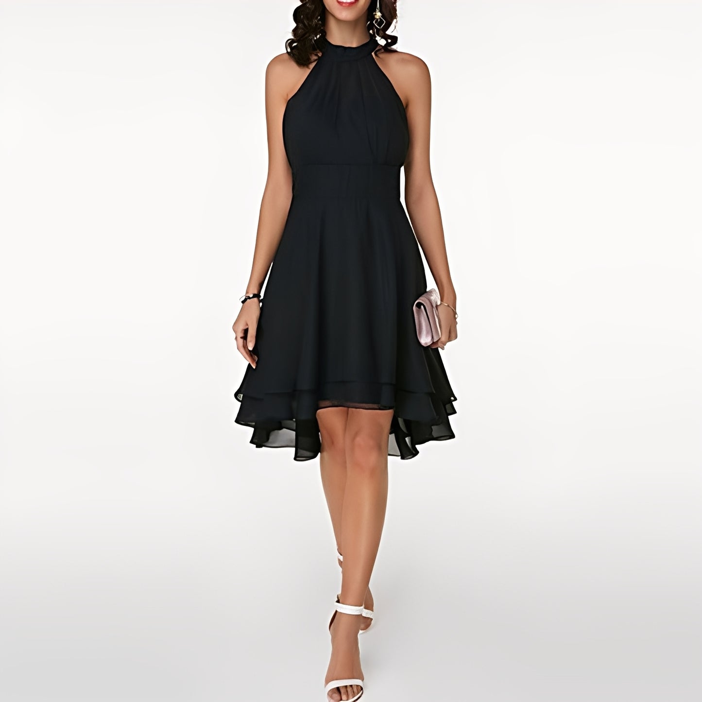 Melissa - Chiffonkleid mit verspielten Rüschen für Damen