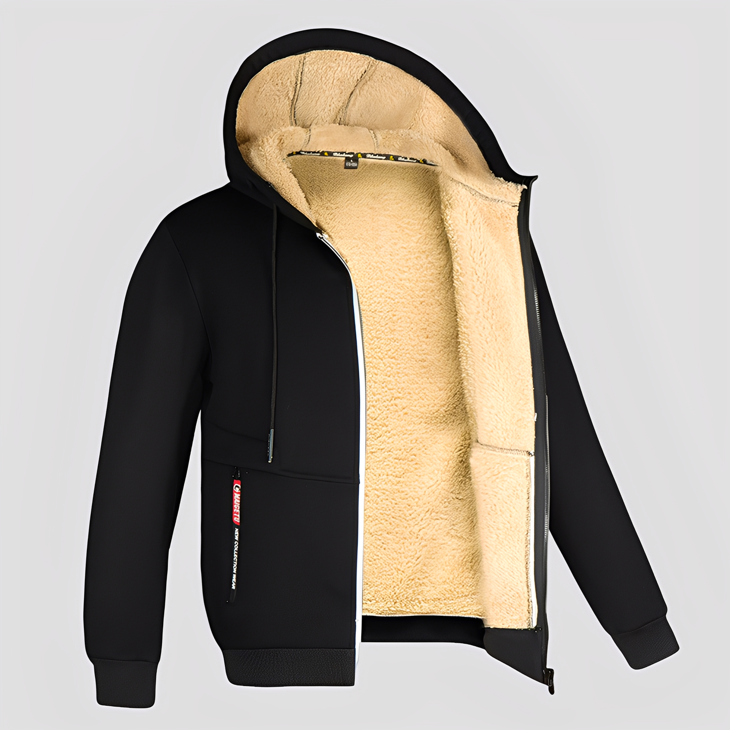 Waldo - Schlichter, mit Fleece gefütterter Hoodie für Herren