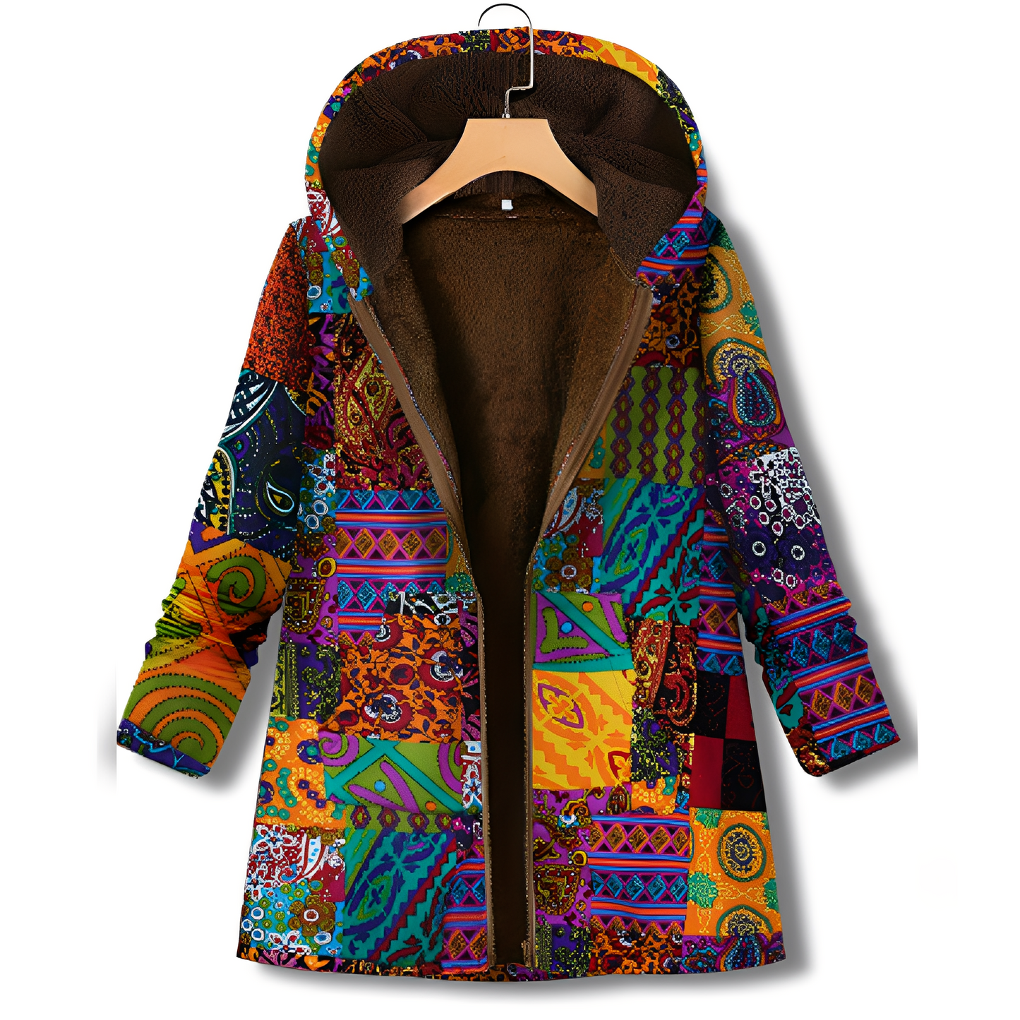 Olyvia - Vintage-Jacke mit Muster für Damen