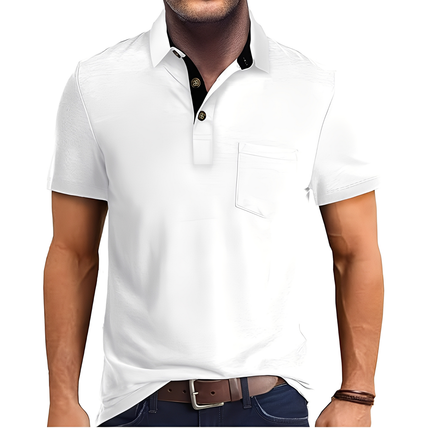 Abner - Retro-Poloshirt mit kurzen Ärmeln für Herren