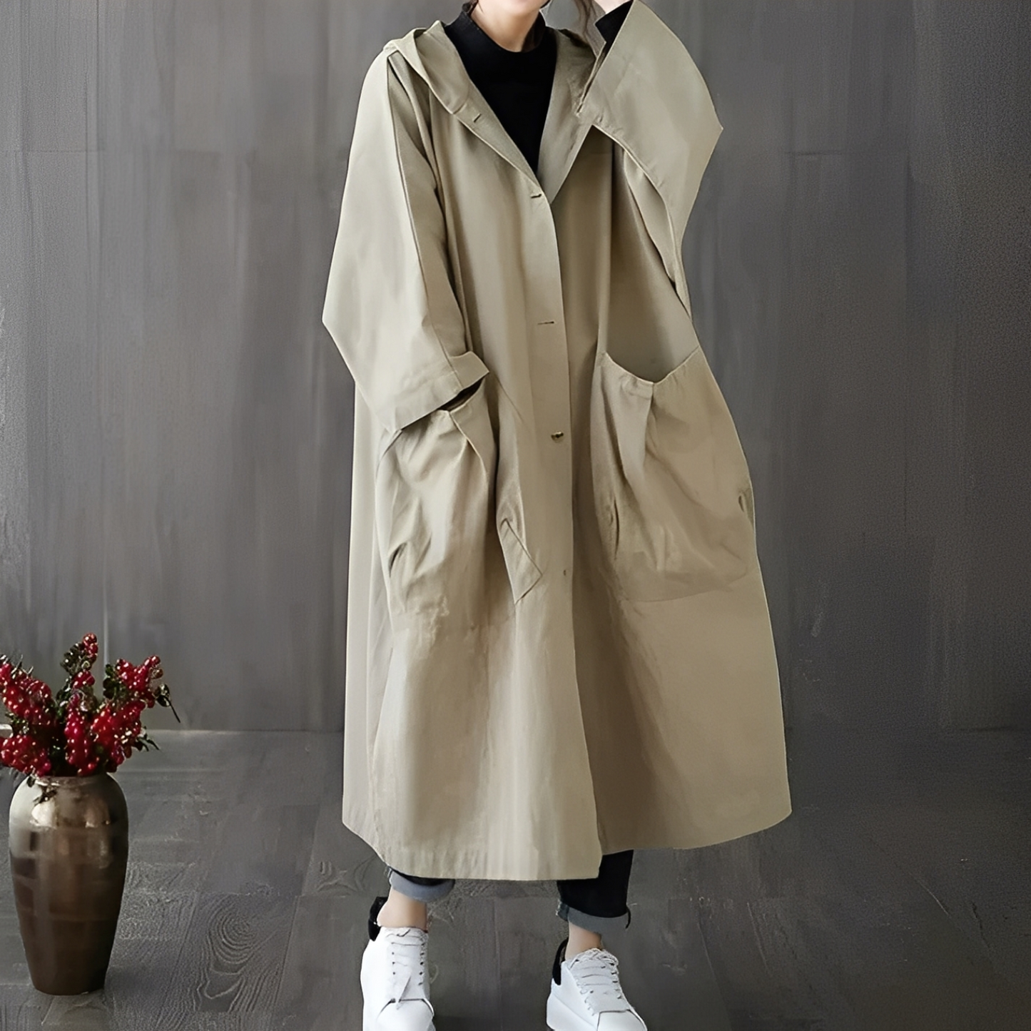 Dael - Damen-Trenchcoat im Oversize-Design