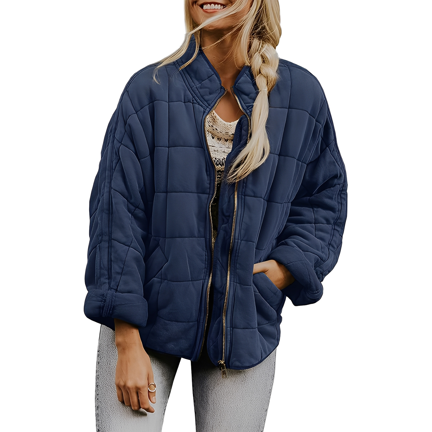 Luana - Lässige Steppjacke mit Taschen für Damen