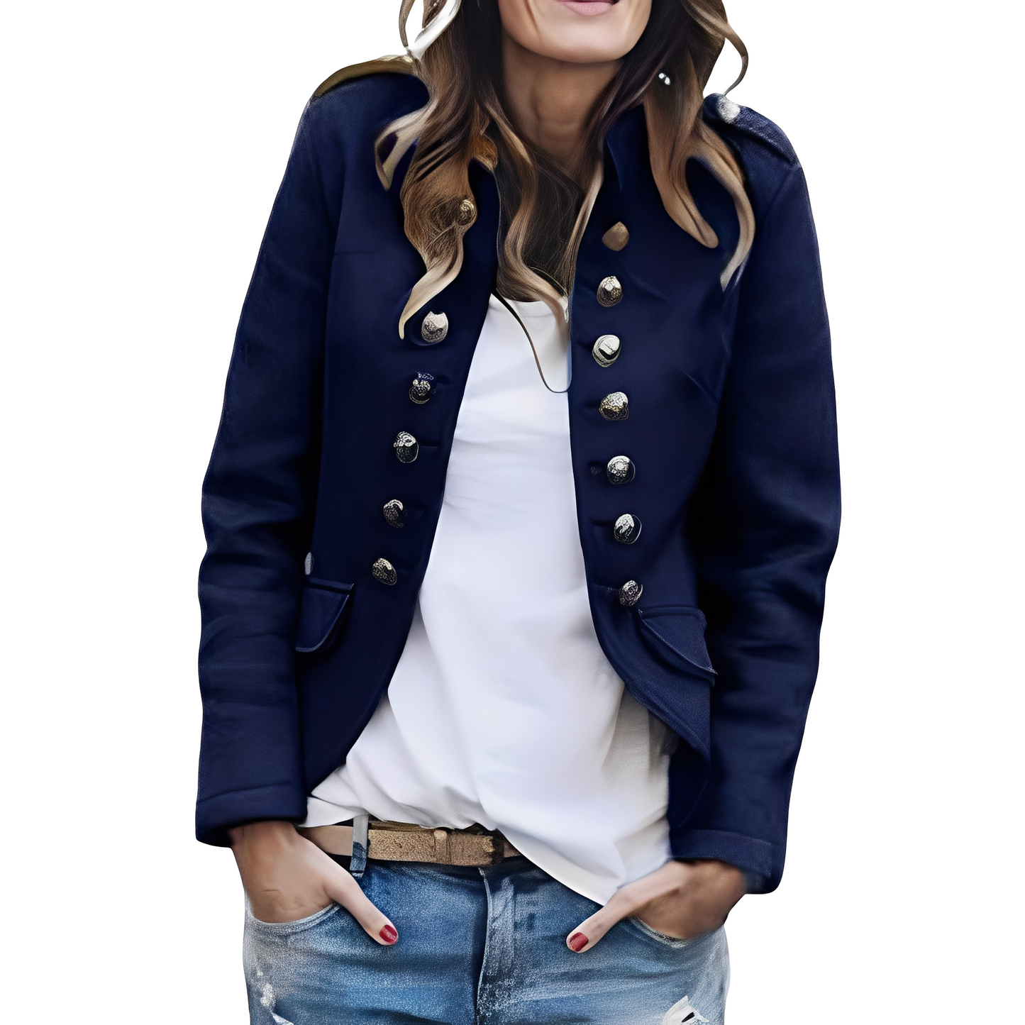 Rhoda - Stilvoller Blazer mit Stehkragen für Damen