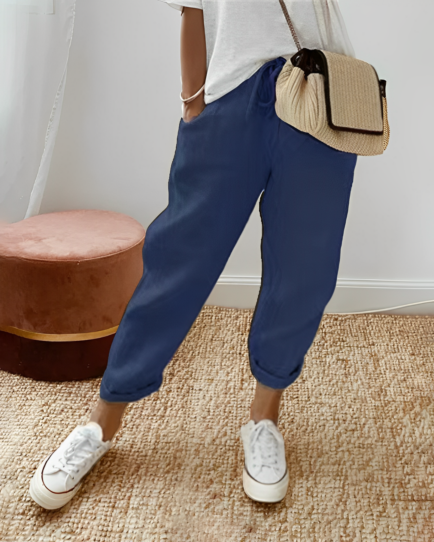 Sherie - Lässige, lockere Leinenhose für Damen