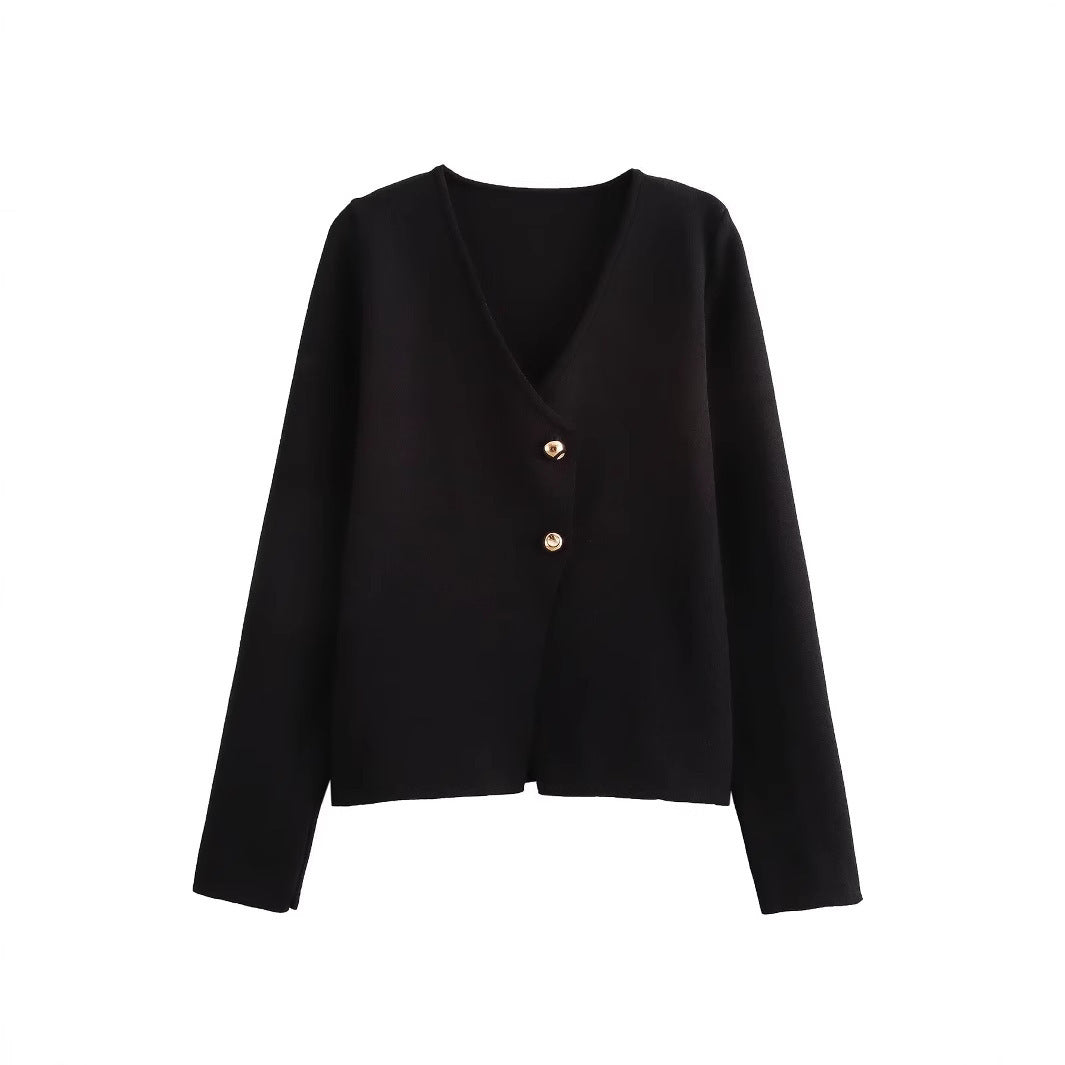 Sherry - Schlichter, figurbetonter Strickcardigan für Damen
