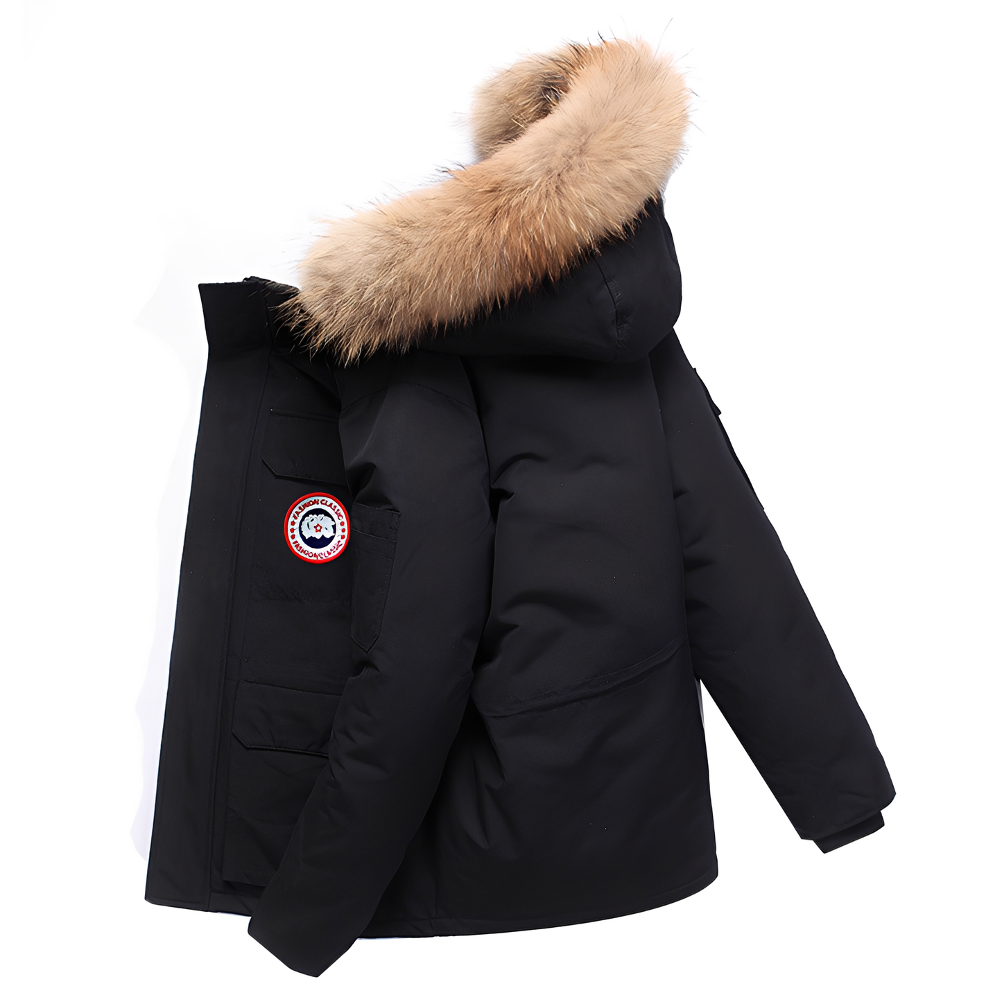 Crosby - Daunenjacke mit Fellkapuze für Herren